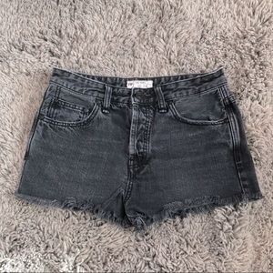 NWOT Free People Black Denim Shorts